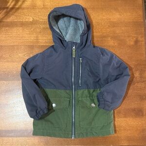 Carter's Green and Navy Rain Jacket